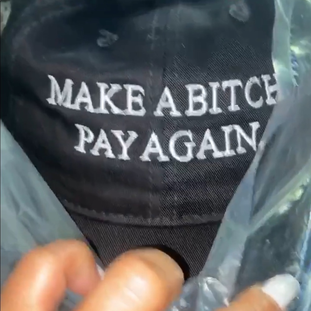 Make A Bitch pay again hats